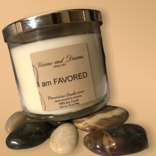 Load image into Gallery viewer, CANDLE - I AM FAVORED (SPEAK LIFE CANDLE SERIES) 10oz