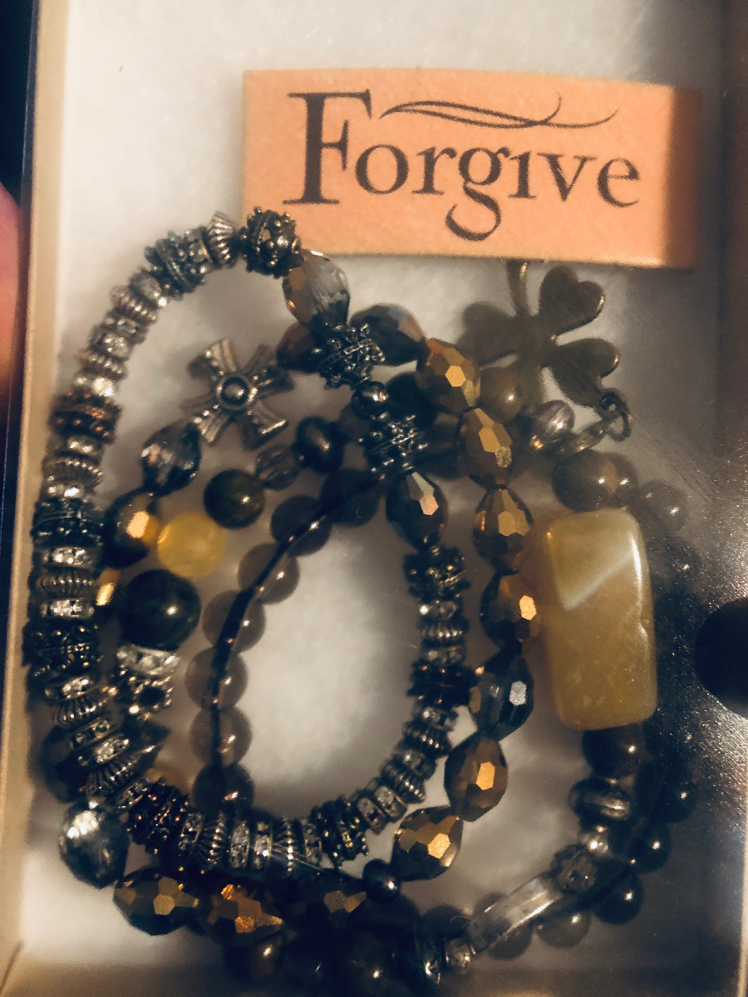 FORGIVE set of 4 bracelets